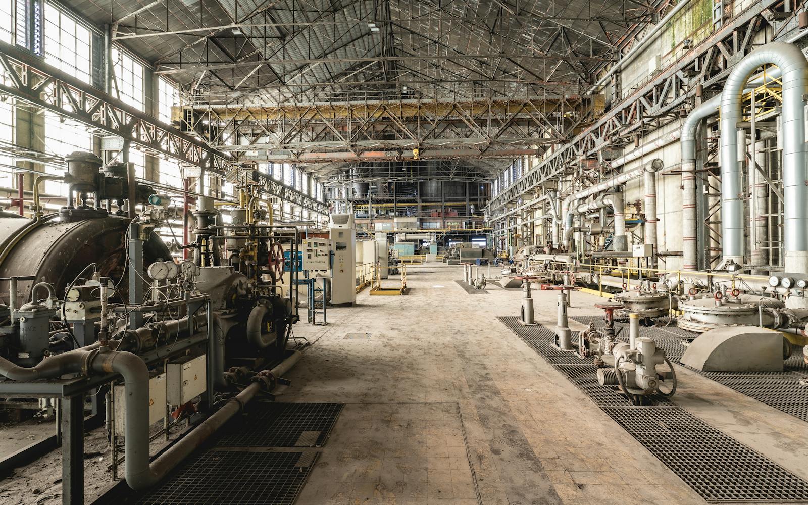 Industrial process plant interior