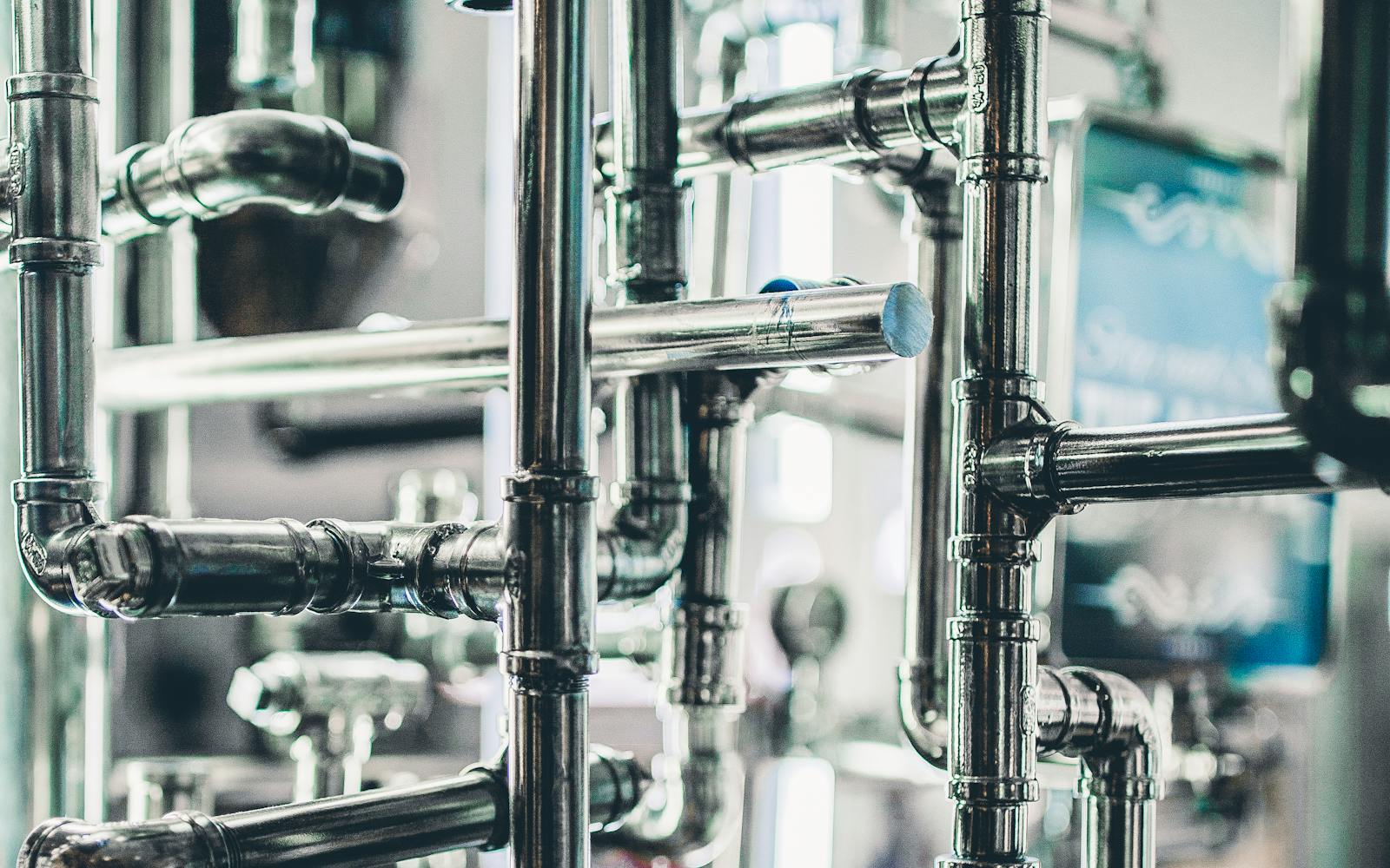 Stainless steel process piping